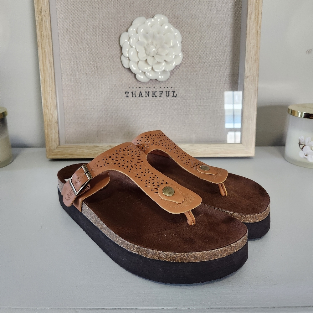 platform thong sandals